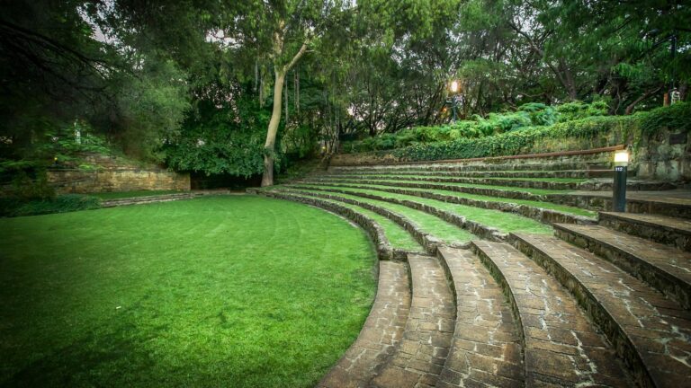 Open-air amphitheatre at Prestige Tellapur designed for community events and social gatherings