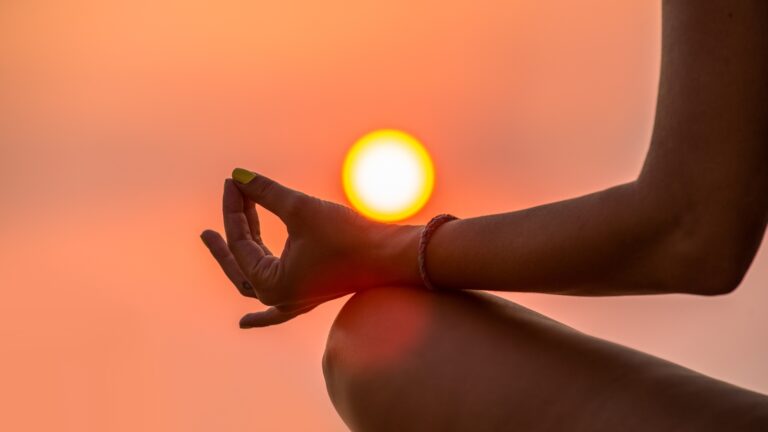 Peaceful meditation area at Prestige Tellapur designed for relaxation and mindfulness.