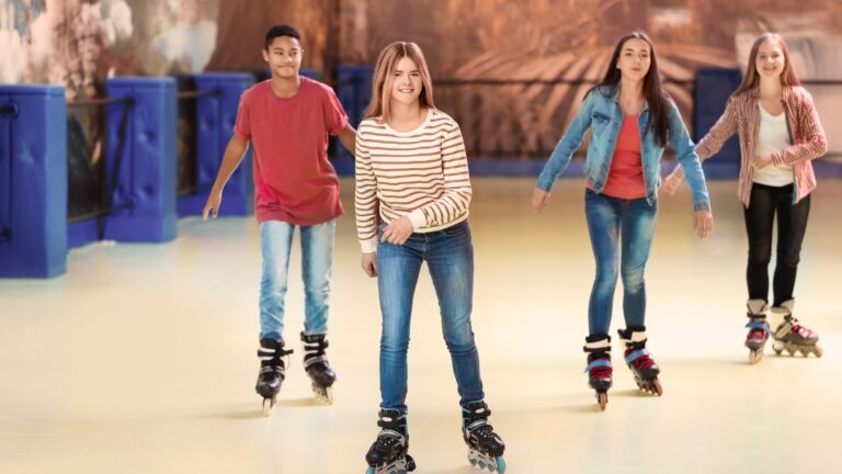 Dedicated skating rink at Prestige Tellapur designed for safe recreational skating.